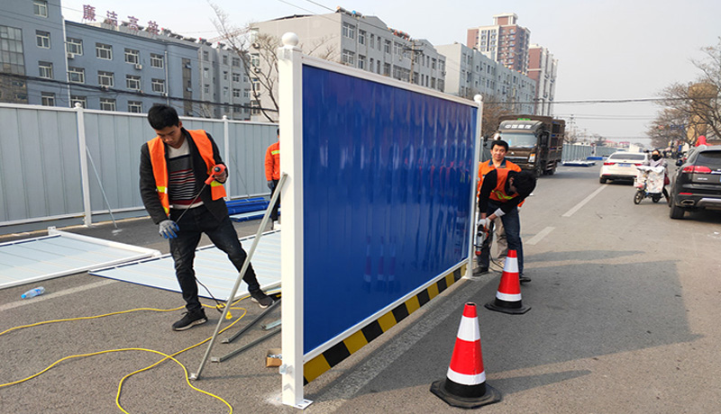 项目案例八-amjs澳金沙门线路首页实业洛阳围挡厂家