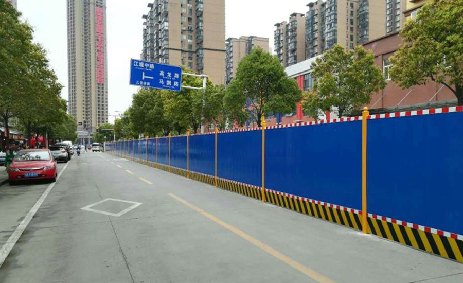 工地围挡施工效果图片-amjs澳金沙门线路首页实业洛阳围挡厂家