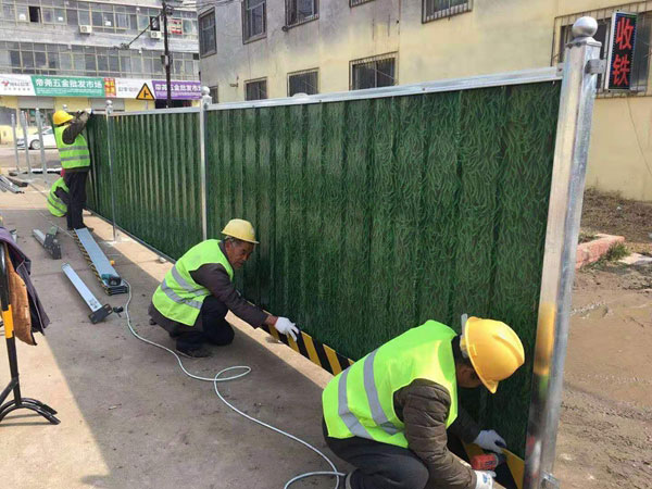 施工现场围挡-amjs澳金沙门线路首页实业洛阳围挡厂家