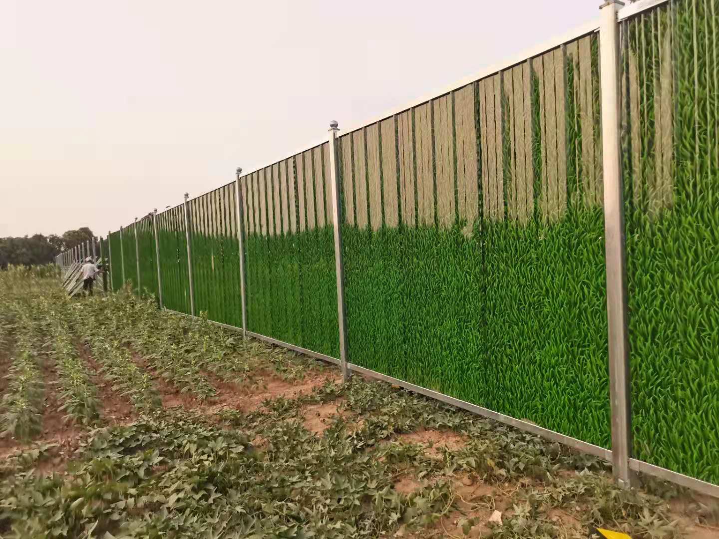 洛阳市伊滨区伊东渠项目装置彩钢围挡-amjs澳金沙门线路首页实业洛阳围挡厂家