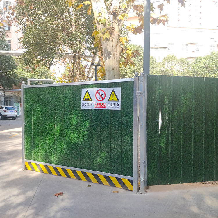 洛阳市洛龙区龙富小区刷新项目装置彩钢围挡-amjs澳金沙门线路首页实业洛阳围挡厂家