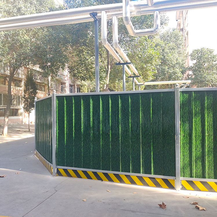 洛阳市洛龙区龙富小区刷新项目装置彩钢围挡-amjs澳金沙门线路首页实业洛阳围挡厂家