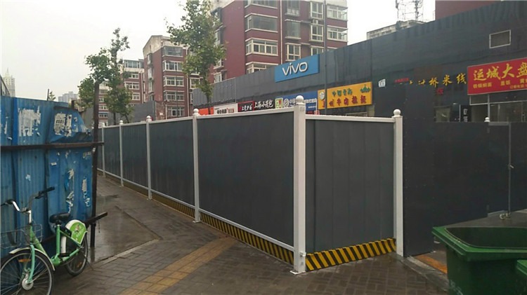 太原市尖草坪区不锈钢工业园区灰色彩钢围挡装置案例-amjs澳金沙门线路首页实业洛阳围挡厂家